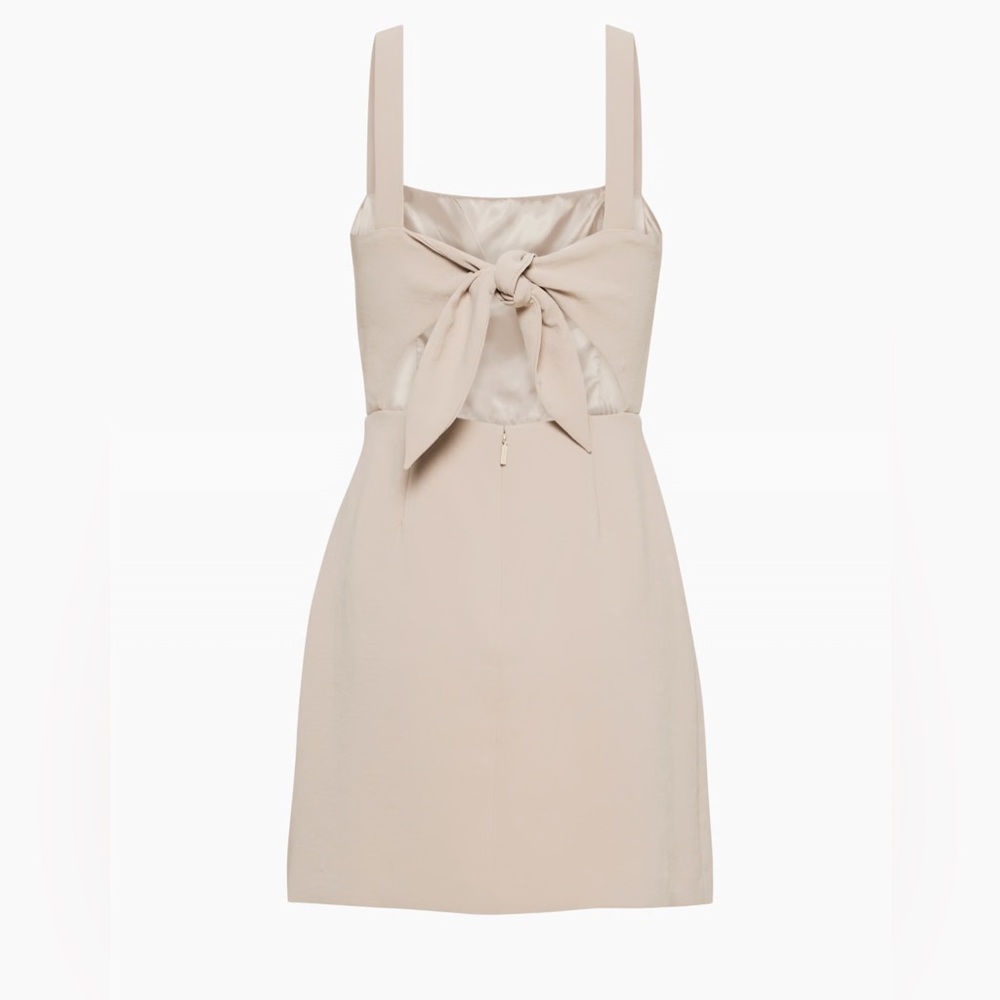 ARITZIA Aperature Tie-Back Dress NWT SIZE 0 Color Basalt Grey - Picture 6 of 8